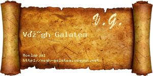 Végh Galatea névjegykártya